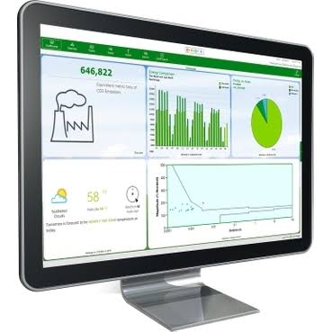 Schneider Electric EcoStruxure energy and power monitoring reporting screen